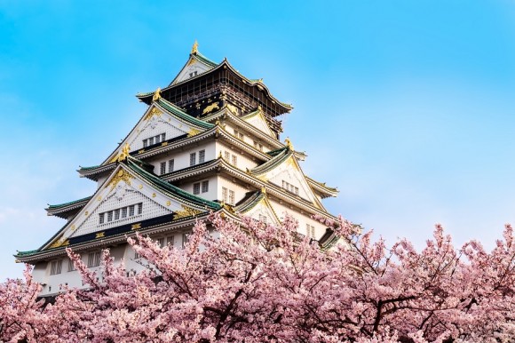 Japon, castillo de Osaka