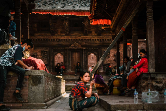 Una de las fotografías tomadas por Guillermo Gutiérrez en su viaje a Katmandú, Nepal