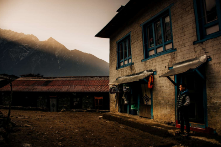 Una de las fotografías tomadas por Guillermo Gutiérrez en su viaje a Lukla, Nepal