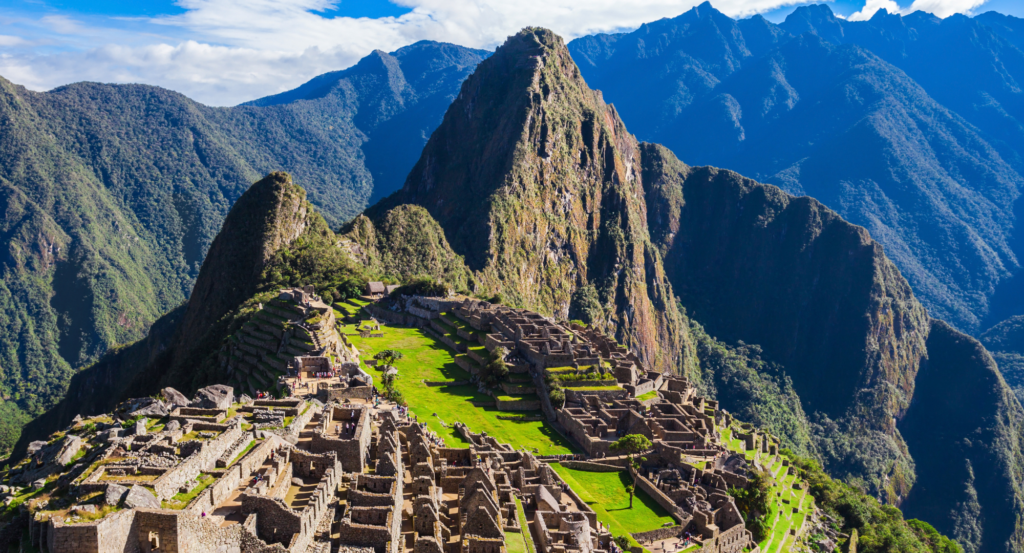 Paisaje de Machu Picchu fronteras abiertas